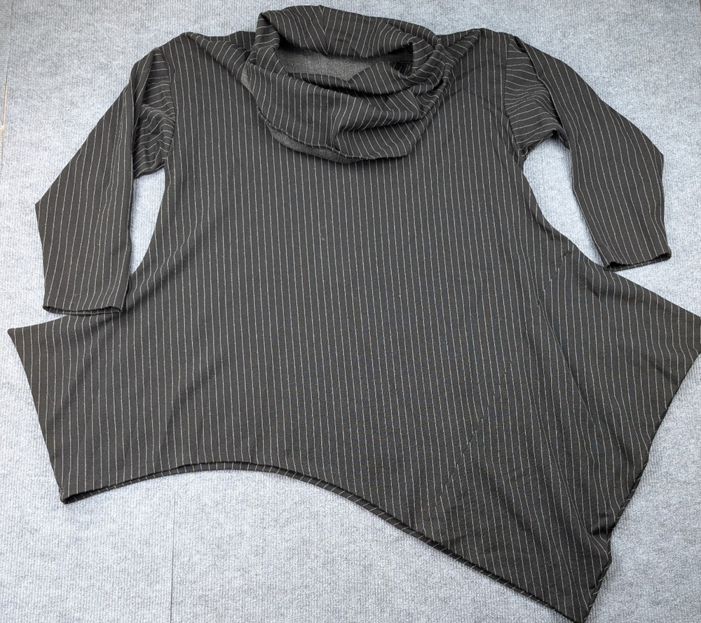 Bryn Walker Tunic Top Womens XL Noma Lagenlook Artsy Relaxed Striped Knit Layer